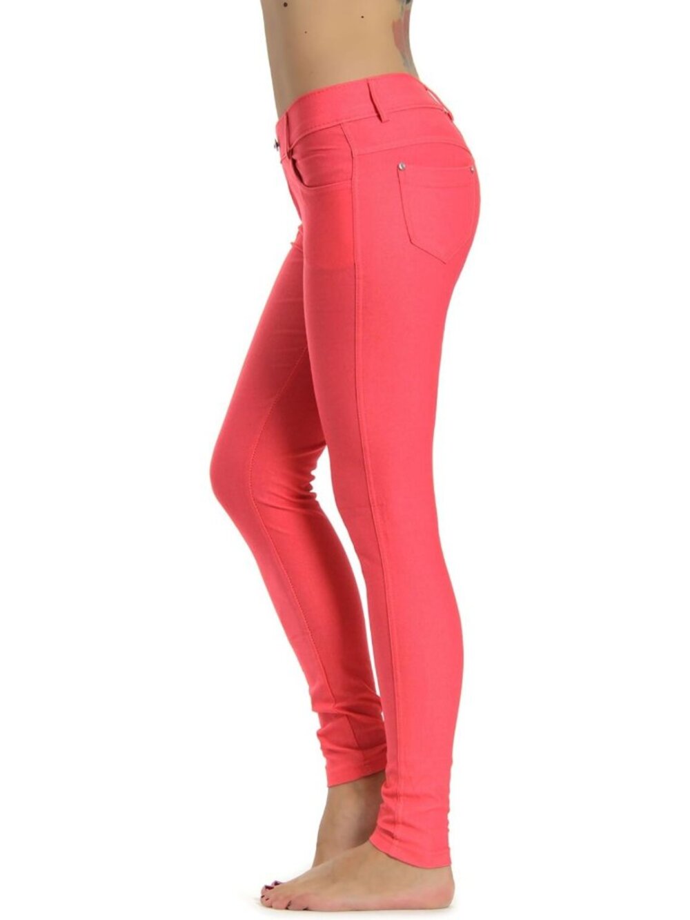 Slimming Jean Look Jeggings & Capri Leggings for Women - Stretchy Spandex